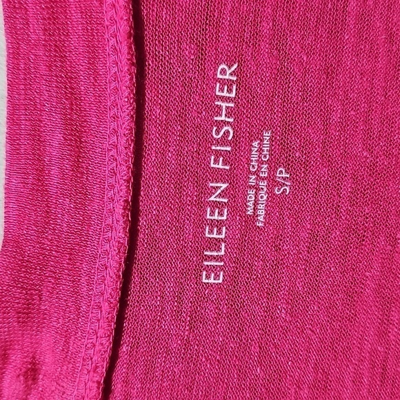 Eileen Fisher Pink V Neck‎ Jersey Pullover Dress Size Small - Picture 3 of 5